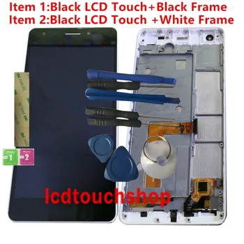 

RYKKZ For Funker Z1 Black LCD Display With Touch Screen Digitizer Assembly Replacement With Frame With Tools+3M Sticker