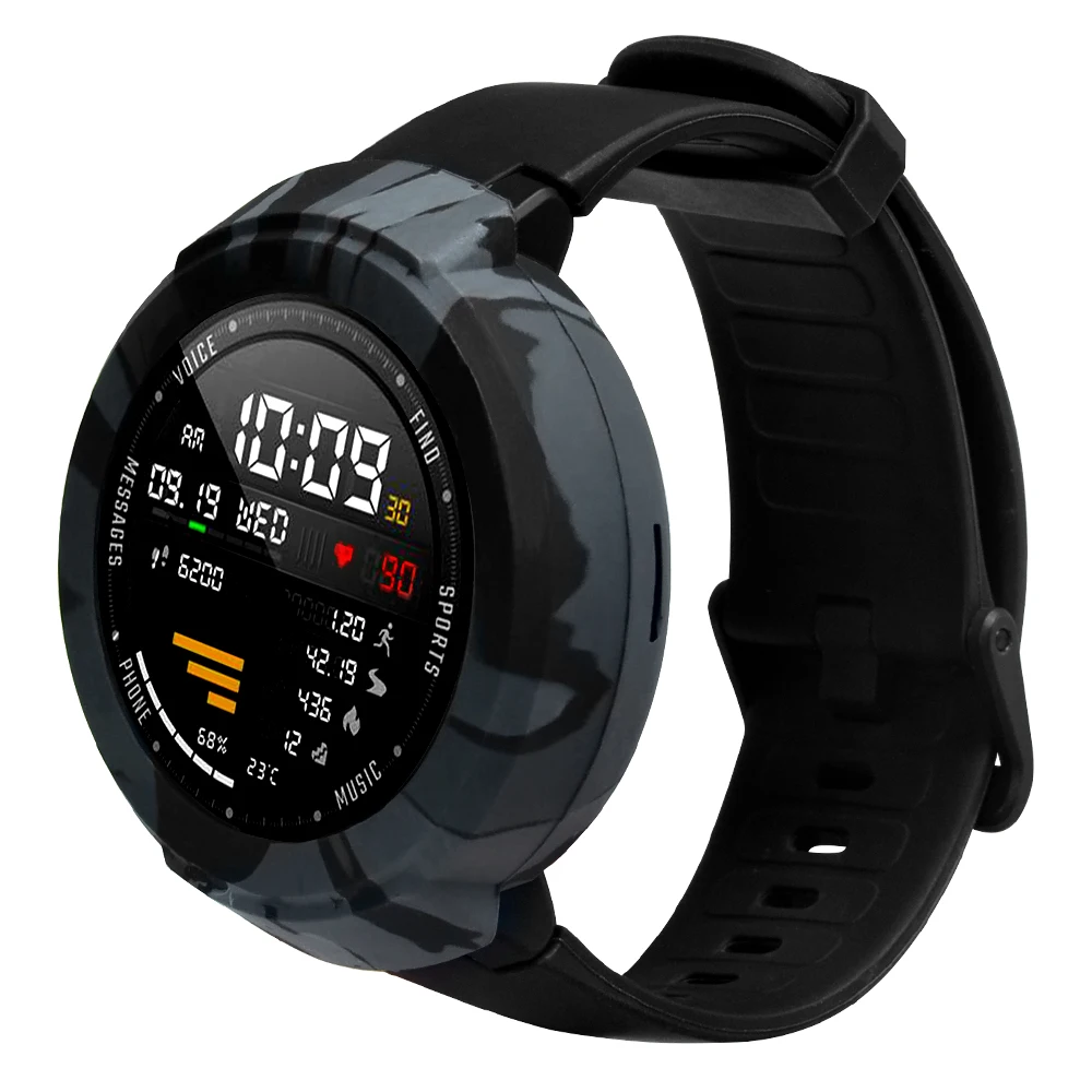 Силиконовый Камуфляжный защитный чехол для Huami Amazfit Verge ультратонкий протектор чехол для Amazift Verge Смарт-часы аксессуары