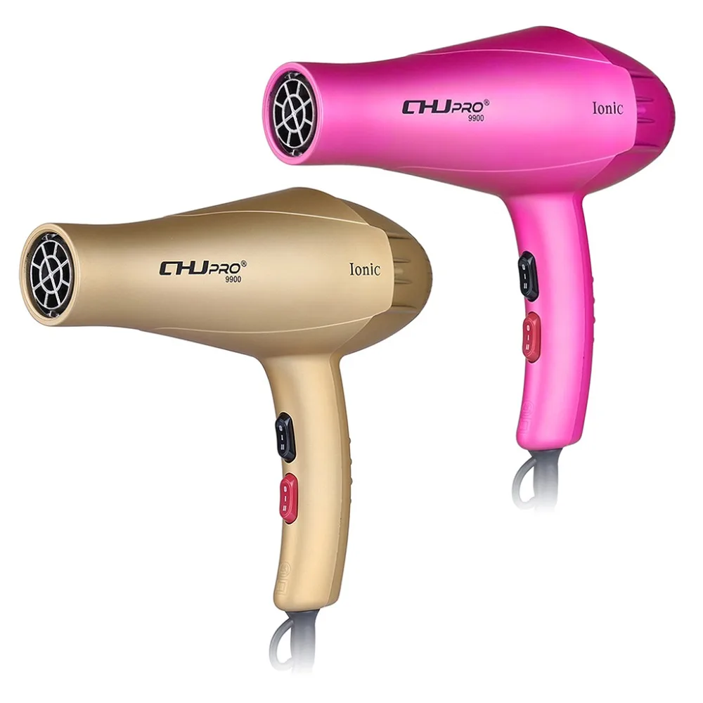 

Professional Hair Dryer Powerful Negative lonic Ceramic Blower 360-Degree Rotation Hairdryer EU Plug Portable Home Travel