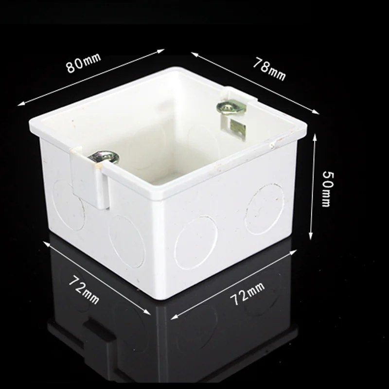 86 style White Cassette Universal Wall embedded concealed installation Mounting Box for Switch