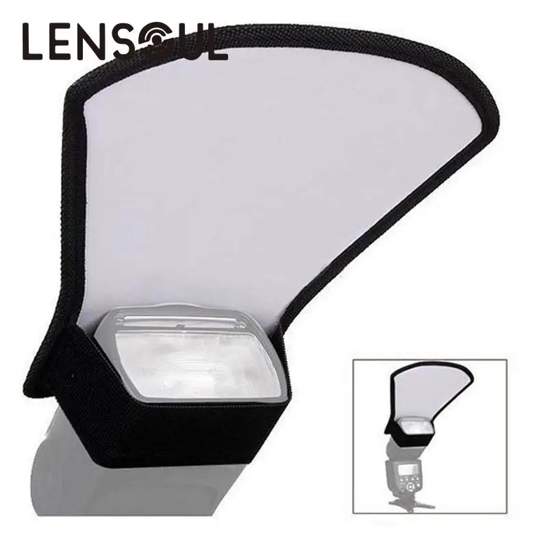 

lensoul Universal Camera Flash Reflector Card Board Photo Bounce Flash Diffuser Softbox Speedlite Accessory