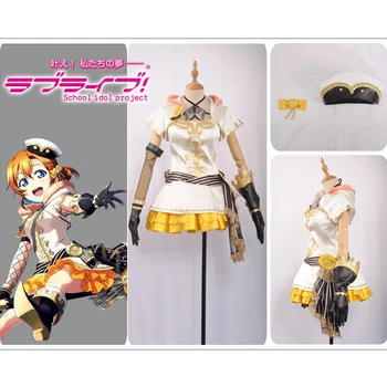 

Anime Love live Cosplay Witch Sorcerer Awakening Kousaka Honoka Sexy Cosplay Costume Satin Claok Skirt Girl Dress Hat Hairpin