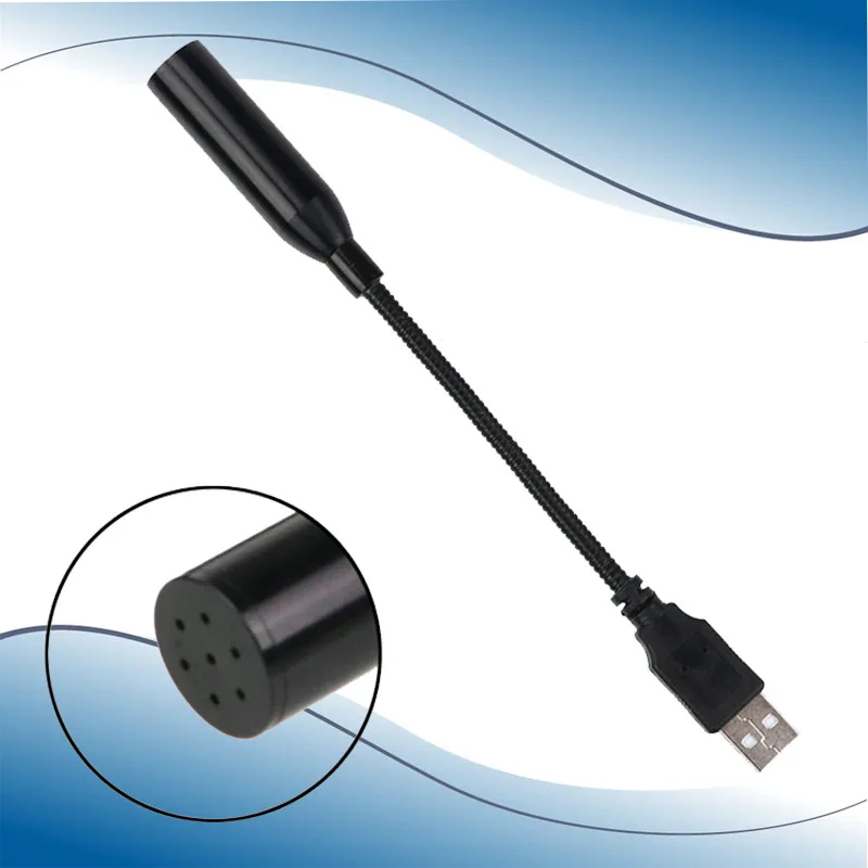 Portable usb microphone microfone Mini Clip on Omni Directional Stereo