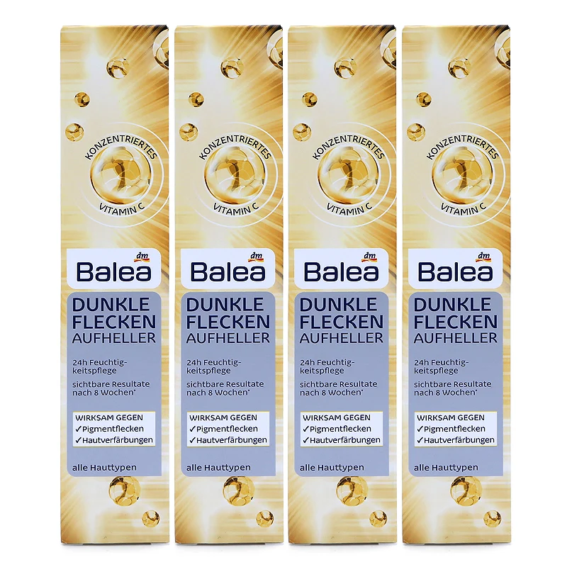 

Germany 4PCS Balea Dark Spot Brightener VitaminC Cream Radiantly beautiful Skin Problem solver Efficient pigment-spot lightening
