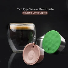 ICafilas Dolci Gusto Crema фильтры для кофе из нержавеющей стали многоразовые Многоразовые кофе подарок капсулы dolcegusto Pod трамбовочная ложка