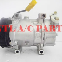 6453JL 6453LN 6453JP 6453KS 6453LS 9646273880 Санден 6V12 ac компрессор для PEUGEOT 206 307/CITROEN Berlingo Xsara C2/C3