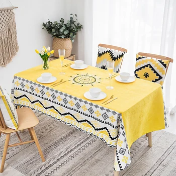 

Waterproof Defence Sewage Tablecloth Light Extravagant Velvet Tea Table Dressing Table Cloth Table Cloth Chenille Tablecloth