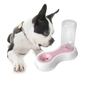 

Pet Water Dispenser Station, Pet Waterer For Dog Cat Floating Water Drinking Fountain Bottle Bowl, No Wetting Moustache