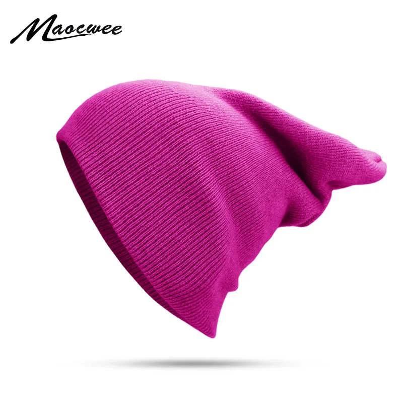 Зимняя шапка для мужчин и женщин Skullies Beanies теплая шапка унисекс эластичные вязаные шапки одноцветные вязаные розовые зеленые головные уборы для девочек