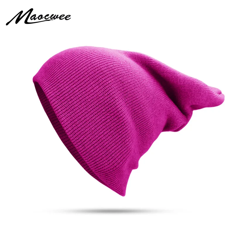 

Winter Hat For Men Women Skullies Beanies Warm Cap Unisex Elasticity Knit Beanie Hats Solid Color Knitting Girl Rose Green Hats