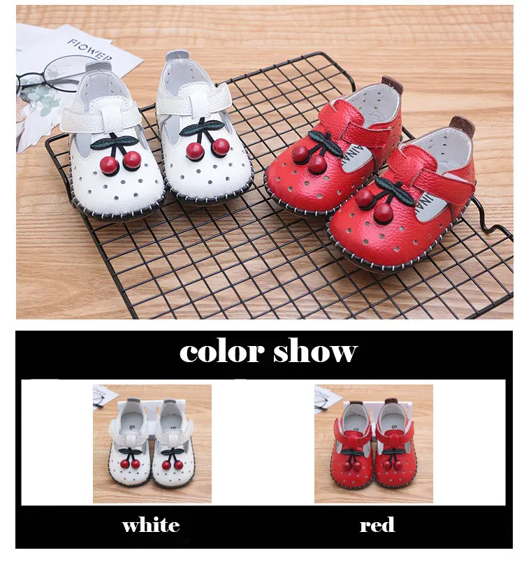 Г. летний для новорожденных обувь с мягкой подошвой кожаные туфли для малышей Нескользящие Детские ботинки принцессы для первых ходунков белые, красные