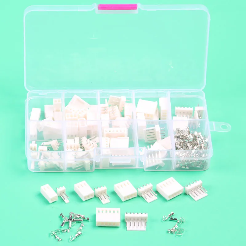 

35 sets Kit in box 2p 3p 4p 5 pin 6pin 2.54mm Pitch Terminal / Housing / Pin Header Connector Wire Connector Adaptor kf2510 Kits