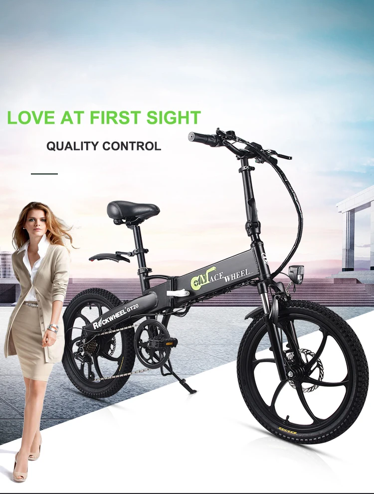 Best 20 Inch Lithium Battery Electric Bicycle 48v10ah Hidden Under 350 W Motor High Speed Folding Electric Bicycle Without Eu Tax 0