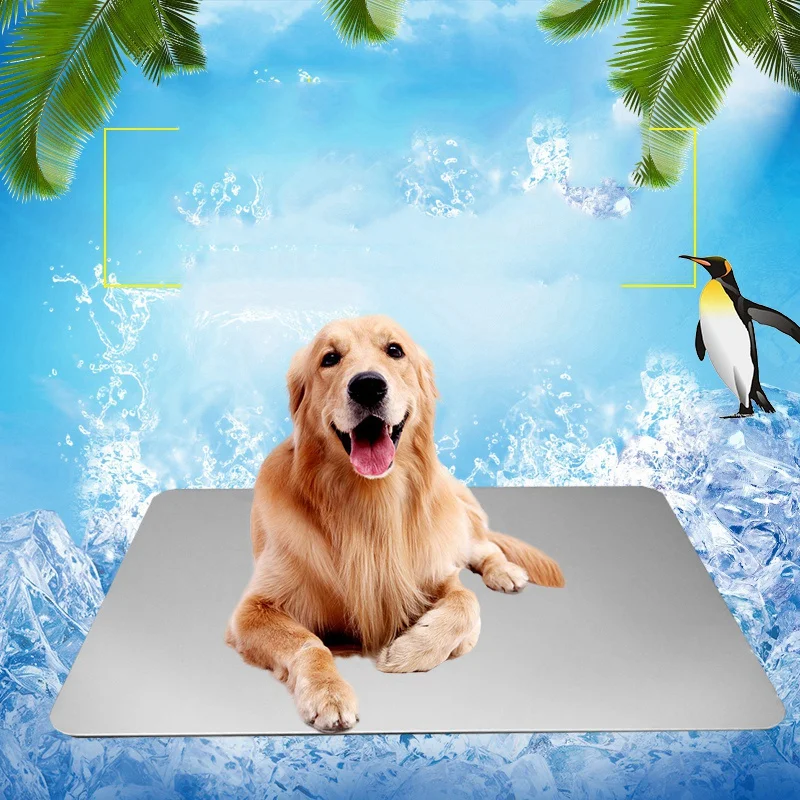 Pet Aluminum Heat Sink Dog Cat Summer Cooling Mat High-End Aluminum Alloy Pet Radiator Dog Anti-Skid Mattress
