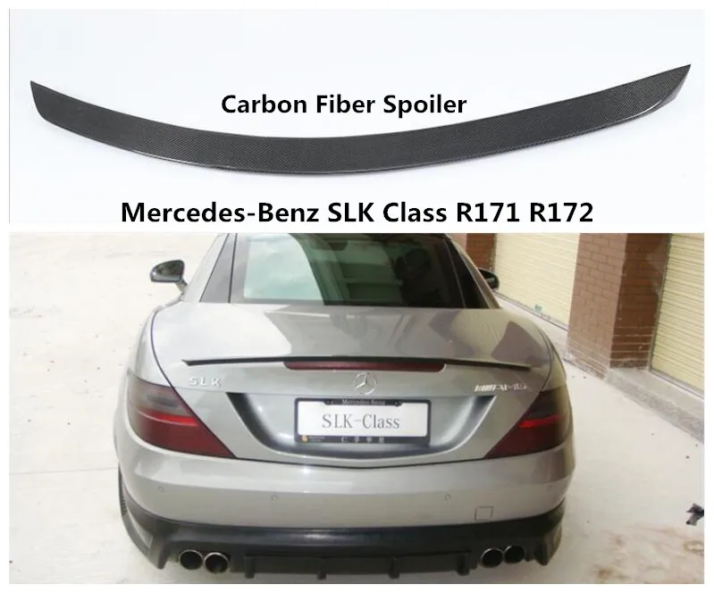 Carbon Fiber Spoiler For Mercedes-Benz SLK Class R171 R172 2010-2019 High Quality Spoilers Auto Accessories By EMS | Автомобили и