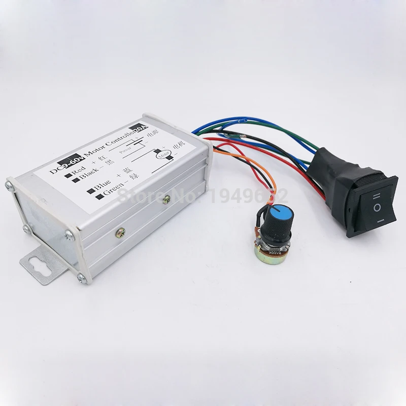 DC Motor Speed Controller Reversible PWM Reversing Control Switch 12/24V 40V H 
