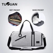 Мужские спортивные сумки Прочный Многофункциональный Для женщин Упаковка Кубики уик-энд Чемодан Организатор мешок мужской Водонепроницаемый коротких поездок, вечерняя сумка