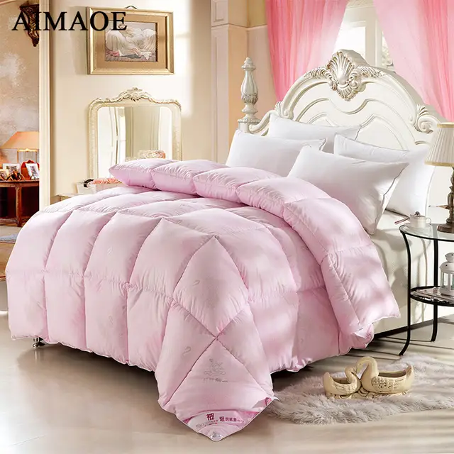 Best Quality Fibrils Goose Down Duvet Winter Warm Chinese Silk