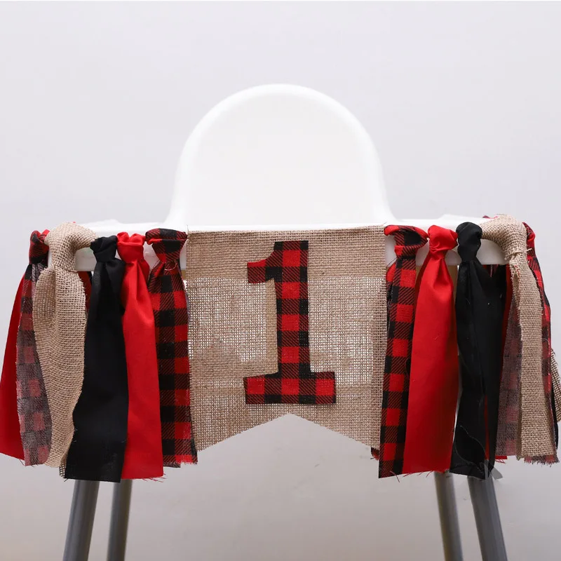 Lumberjack товары для вечеринок мальчиков праздничные украшения стульев баннеры