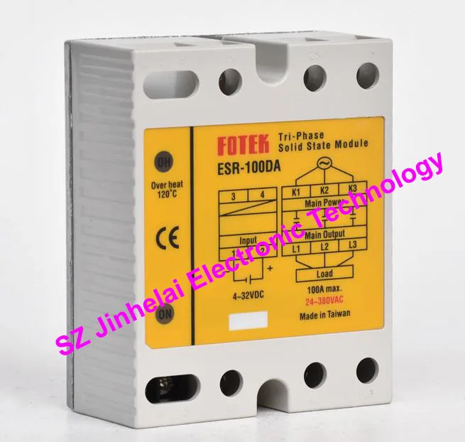 

New and original FOTEK 3-Phase Solid state module ESR-100DA 100A