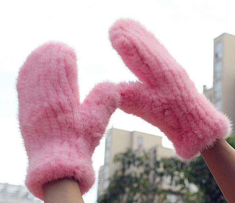 Для женщин зимние реального норки перчатки женский из натуральной норки Перчатки Высокое качество несколько цветов Бесплатная доставка