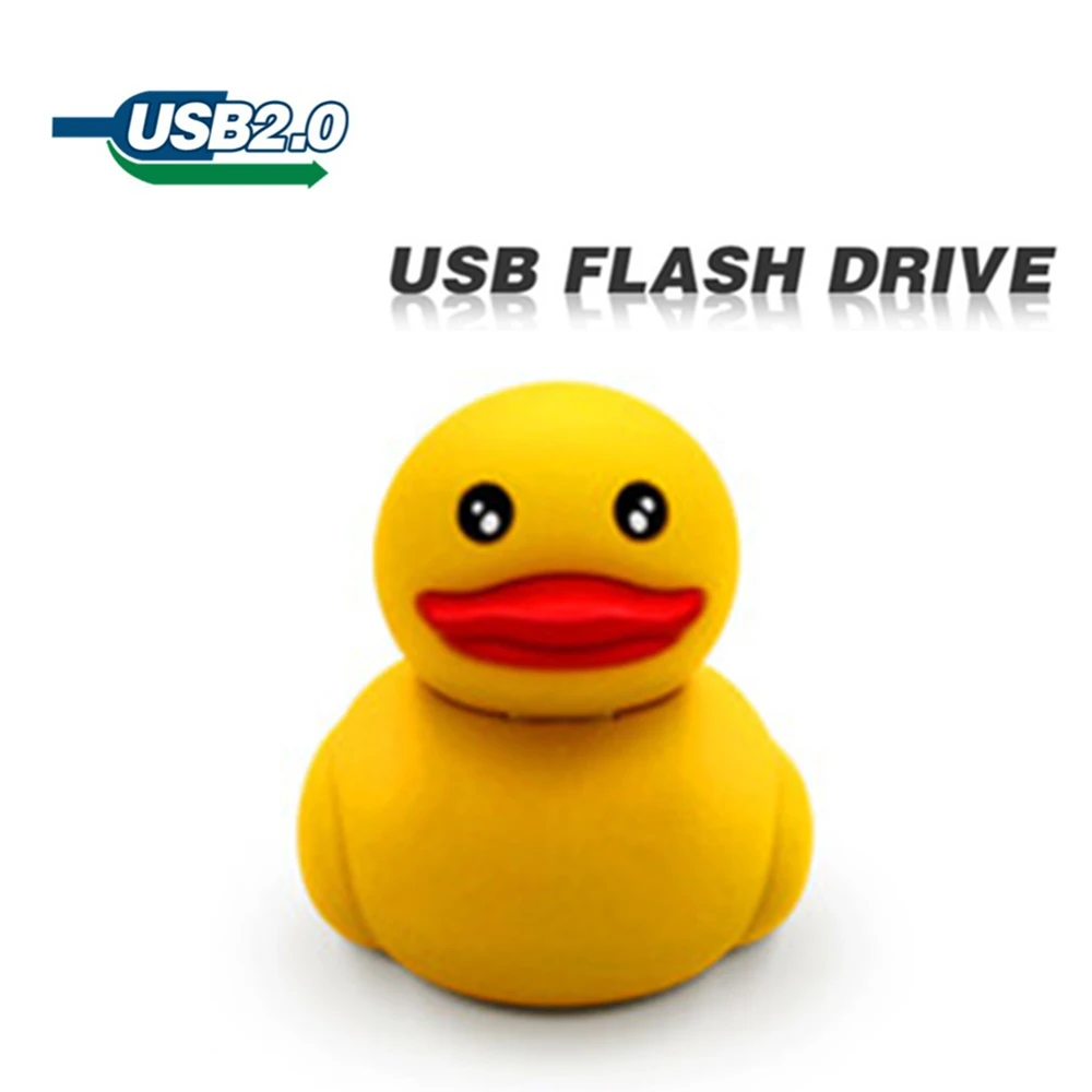 

New usb flash drive 16gb 8gb pen drive usb 2.0 cute duck free shipping 64gb 32gb usb stick Plastic U disk pendrive cartoon