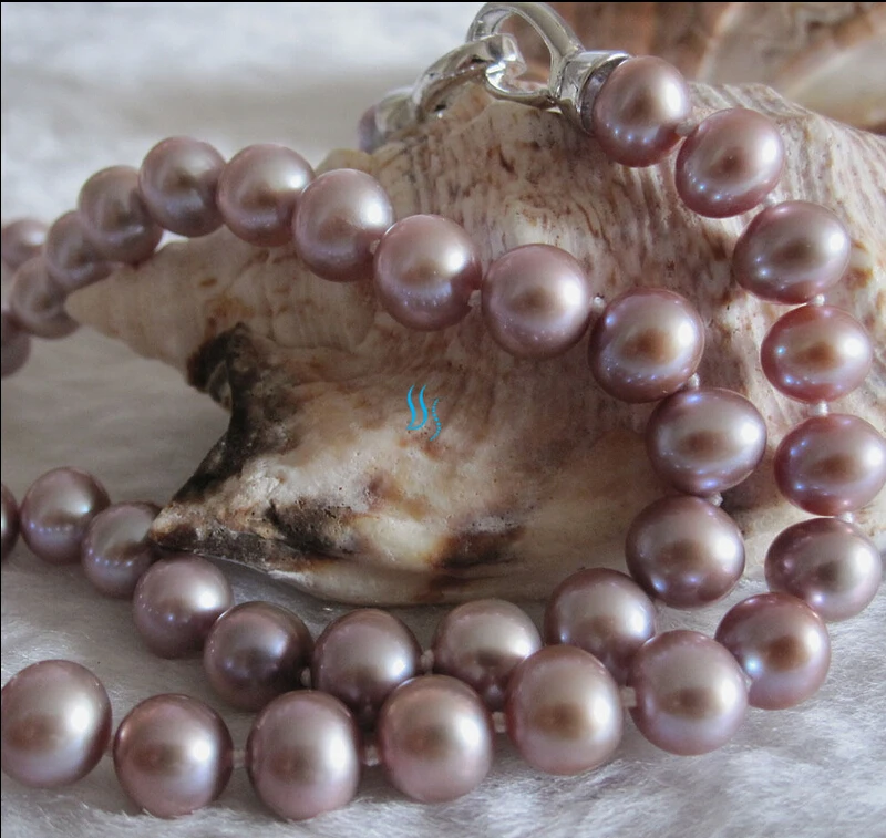 

Miss charm Jew1096 18" 7.5-8.0mm Lavender AAA Freshwater Pearl Necklace