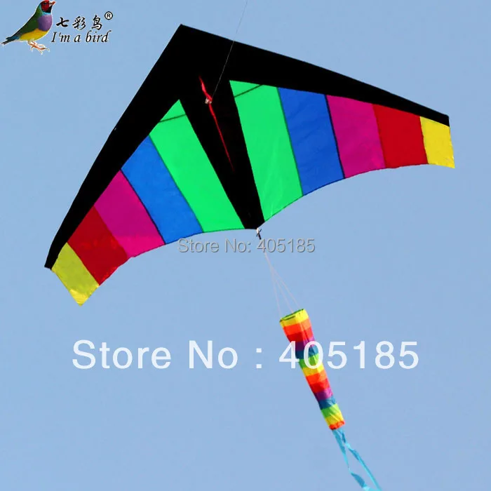 

Free Shipping Outdoor fun sports Weifang Kite black side (head) Rainbow Triangle design atmosphere Factory Outlet flying