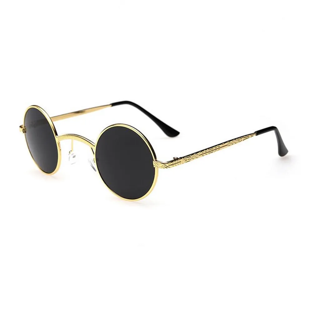 

Vintage Small 43mm Round Sunglasses Metal Full Rim Outdoor Retro Men Women Sun Glasses