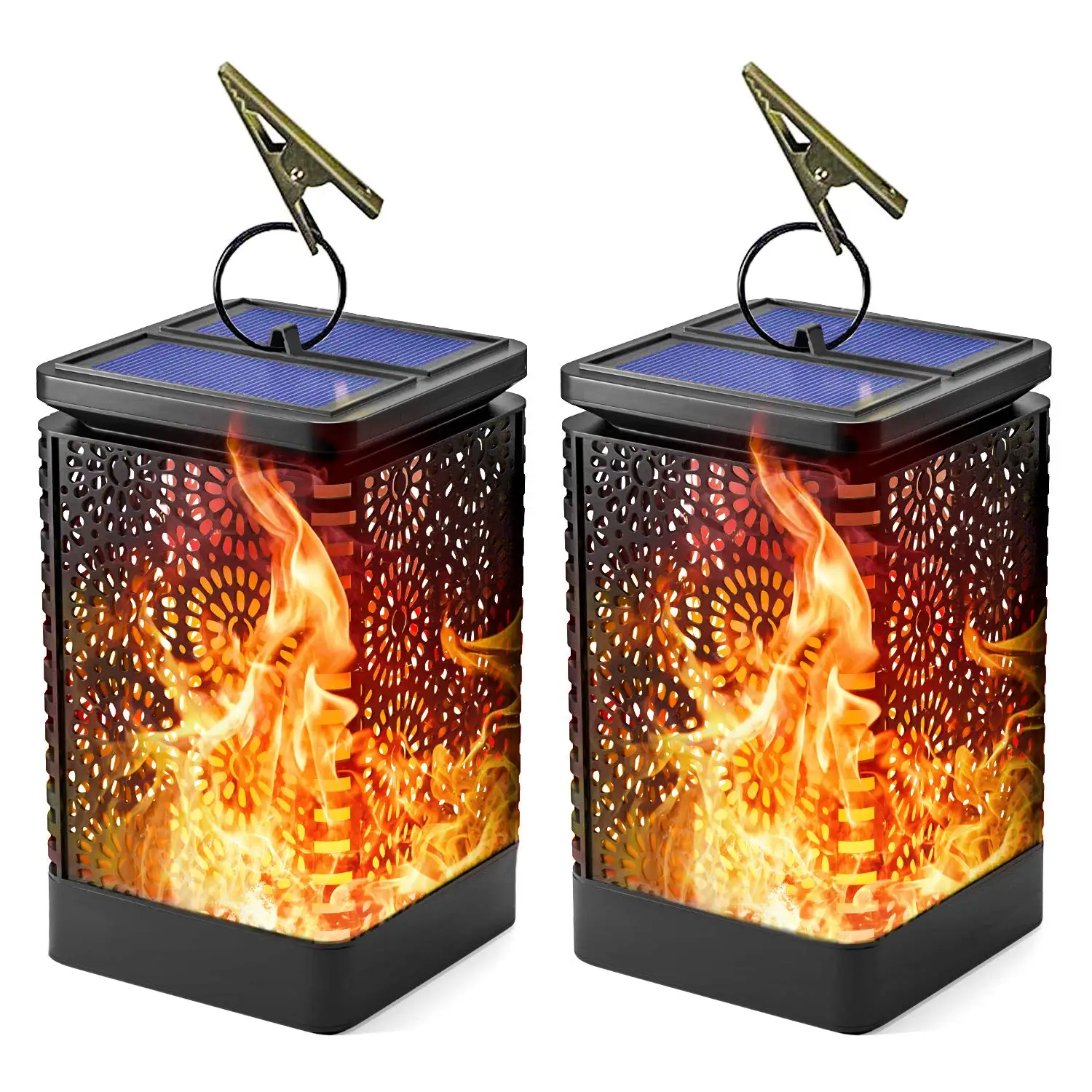 

Firya Retro Outdoor Waterproof Solar Flame Night Lights Path Lantern LED Hanging Lamp For Outdoor Garden Decor Patio Vintage