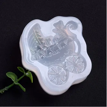

Transparent Silicone Mould Resin Decorative Craft DIY Different sizes Baby stroller shape Type epoxy resin molds for jewelry