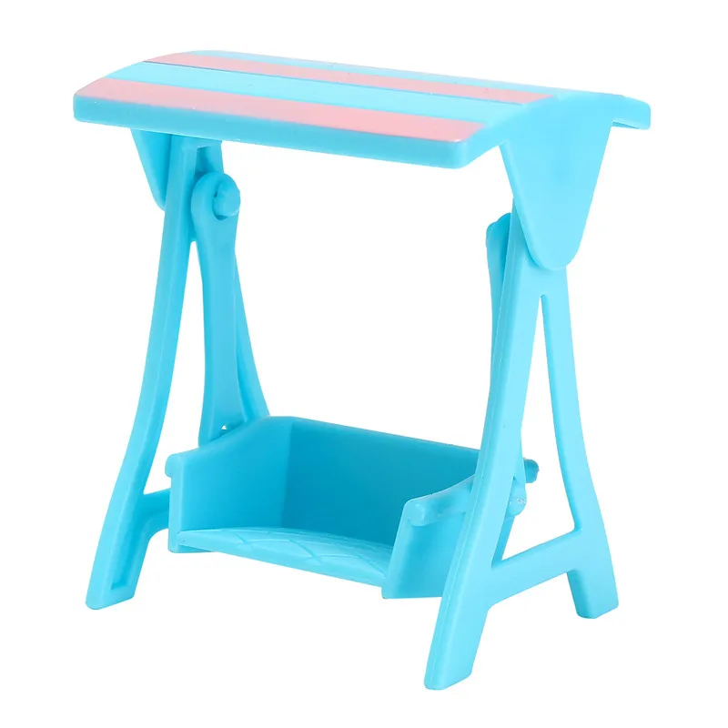 جميل 4 قطعة/المجموعة دمى منزل الأثاث البلاستيك الشاطئ المشهد مجموعة مصغرة DIY اكسسوارات للأطفال الطفل الأثاث لعبة