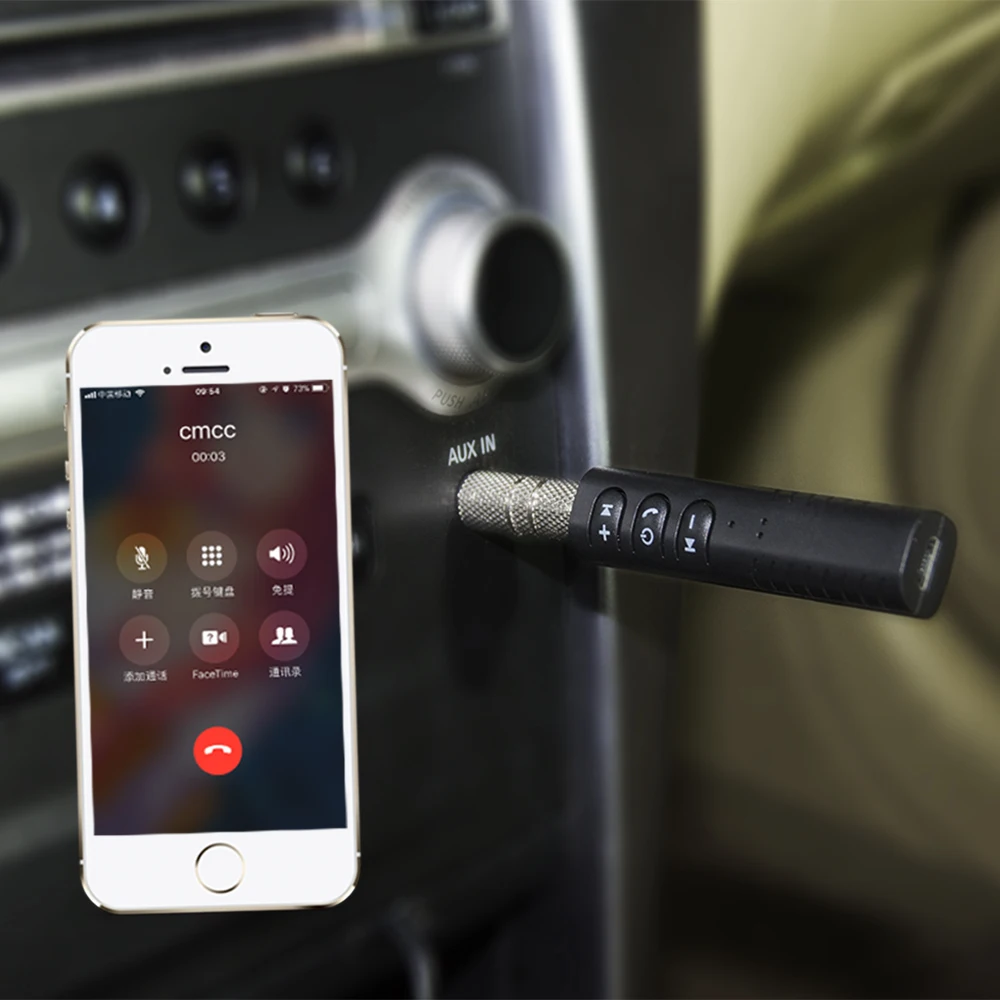 Автомобильный bluetooth адаптер Sinovcle Aux Hands 3 5 мм Бесплатная музыка аудио