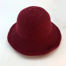 GEERSIDAN Женская корейская мода шерстяная зимняя шерсть Рыбацкая шляпа уличная Плавательная шапочка осенне-зимняя шерстяная шапка