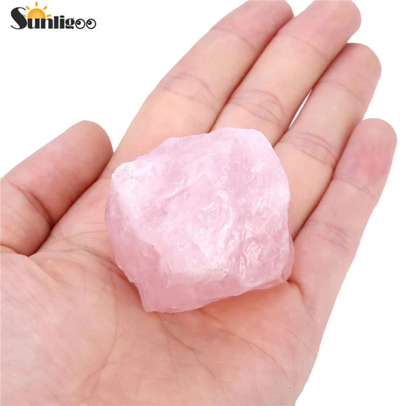 Sunligoo натуральный розовый кварт целебные Кристаллы Набор придающий маятник и браслет и необработанный кварц целебная энергия украшение камнями