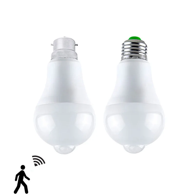 2018 Newest PIR Motion Sensor Light Bulb E27 B22 12W 18W Smart Sensor Bulb Lamp 85 265V Night