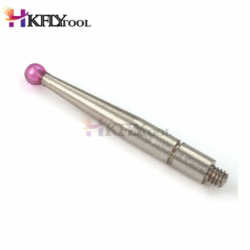 M1.4 M1.8 M2 Thread 2mm Head OD 15mm 18mm 36.5mm Length Ruby Head Pin Gauge Micrometer Tip Lever Dial Test Indicator Probe