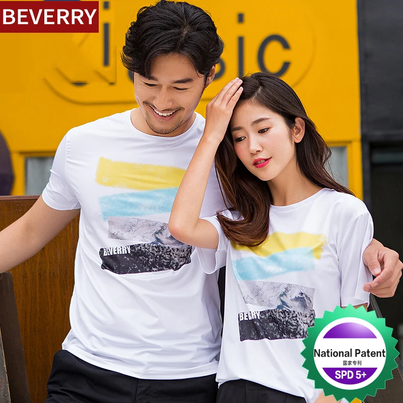 Beverry waterproof men t shirts soft cotton T shirt for men 2018 hot