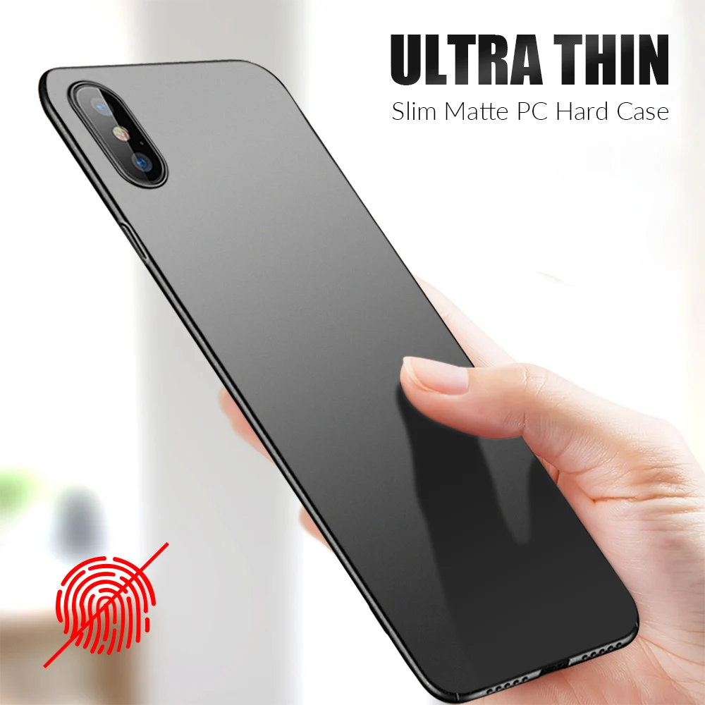 

Ultra Thin Hard PC Matte Case for iPhone XR Xs Max Slim Shockproof Cover for iPhone XS Max X S R Phone Case Fundas Coque