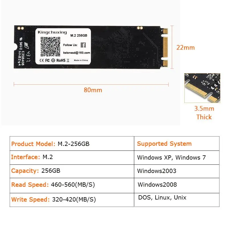 2280M.2 256GB 6.30NEW