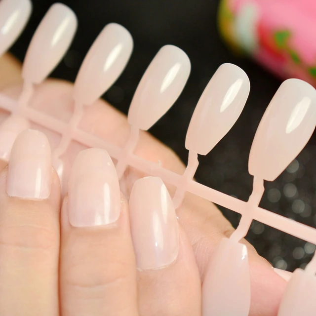 Candy Coffin Fake Nails Clear Flat Top Acrylic Designed Tips Candy Coffin Fake Nails Clear Flat Top Acrylic Designed Tips Ballerina Simple Daidly Wear False