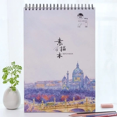 Простой блокнот бумажный блокнот пустой дневник Sketchbook Art A4 блокнот Sketchbook Artiste Papier для рисования школьные принадлежности - Цвет: 5