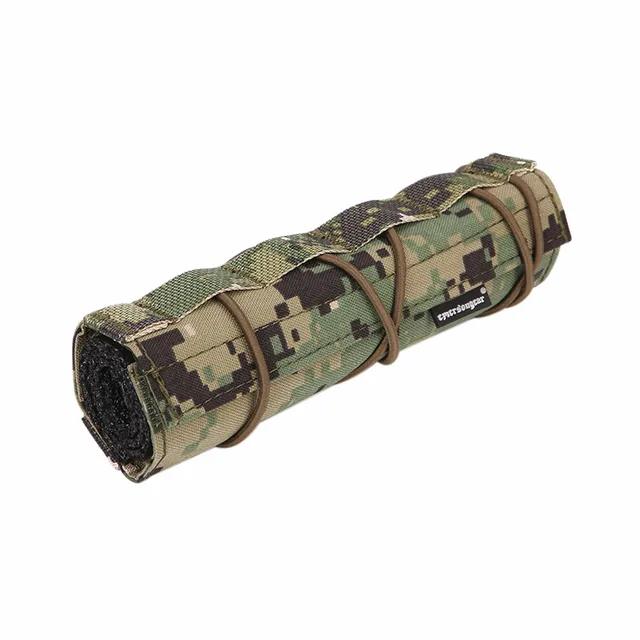 Emerson 7" 18cm Silencer Tactical Combat Suppressor Mirage Heat Cover
