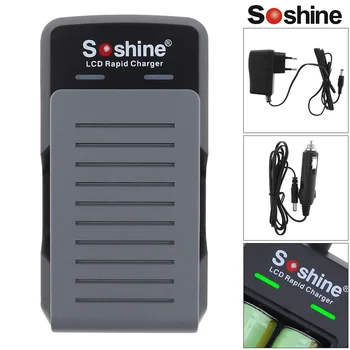 

Soshine 100V-240V 2 Slots Quick Universal Battery Charger with LED Indicator for 18650 17650 Lithium Li-ion Rechargeable Battery