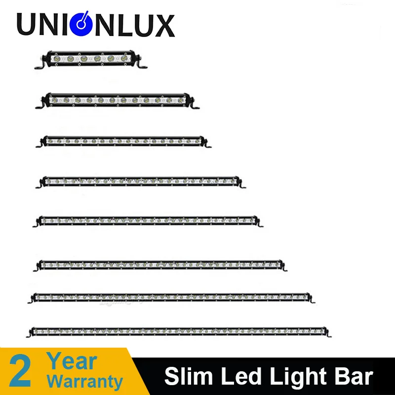 

Straight Slim LED Light Bar Single Row 7" 13" 20" 25" 32" 38'' 50'' 60W 90W 120W 150W 180W For SUV ATV Off Road LED Work Light