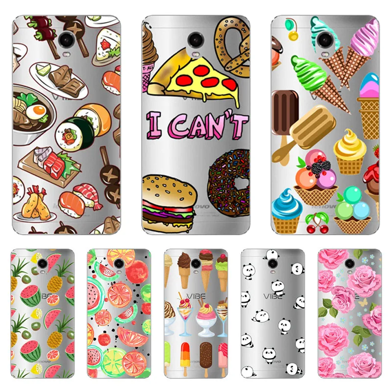 

Soft TPU for lenovo vibe shot z90-7 k3 note a7000 a6000 k5 plus k6 power Case flower Cover for lenovo p1 p1m p2 protect cases