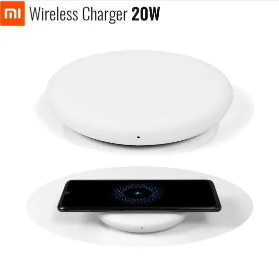 

Original Xiaomi Wireless Charger 20W Max For Mi 9 (20W) MIX 2S / 3 (10W) Qi EPP Compatible Cellphone (5W) Multiple Safe