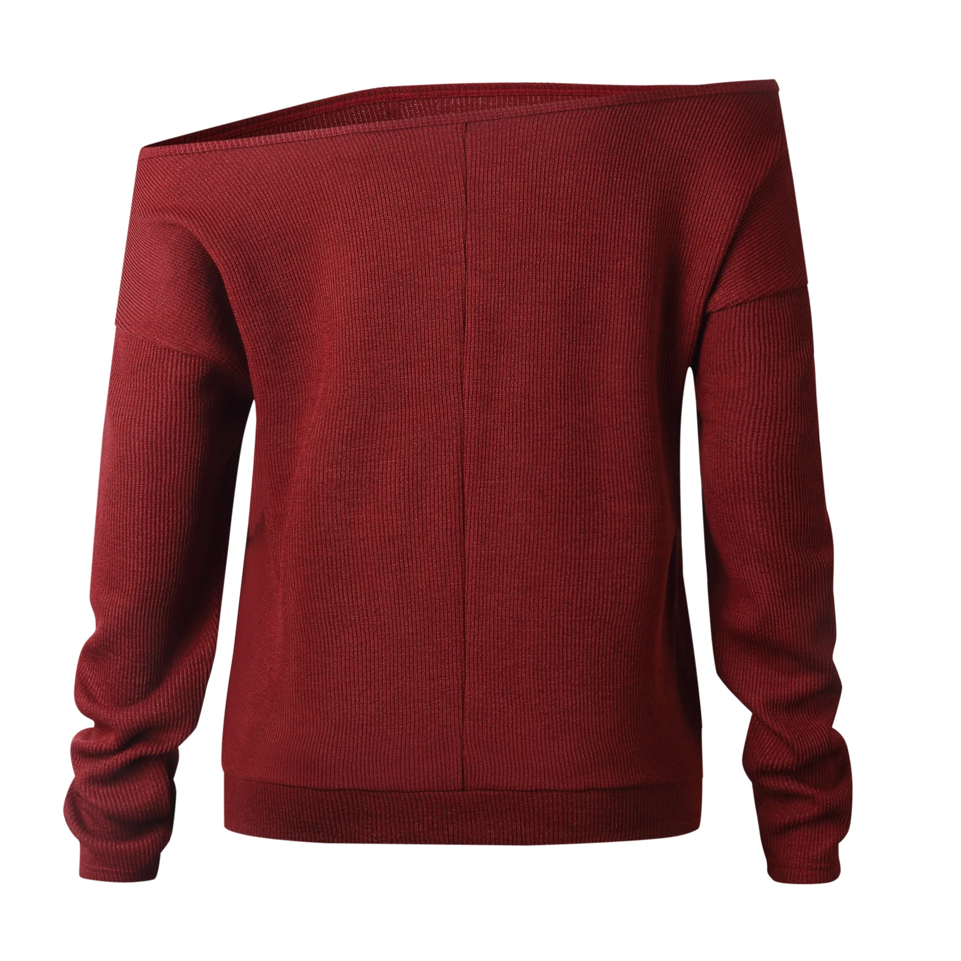 Off Shoulder Batwing Pullovers Sweater Women Long Sleeve Oversize Sexy Lady Sweaters 2018 Fashion Female Jumpers Knitted Tops