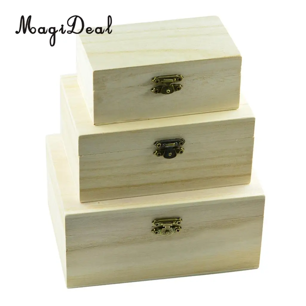 Wooden Storage Box Case for Jewelry Small Gadgets Gift 