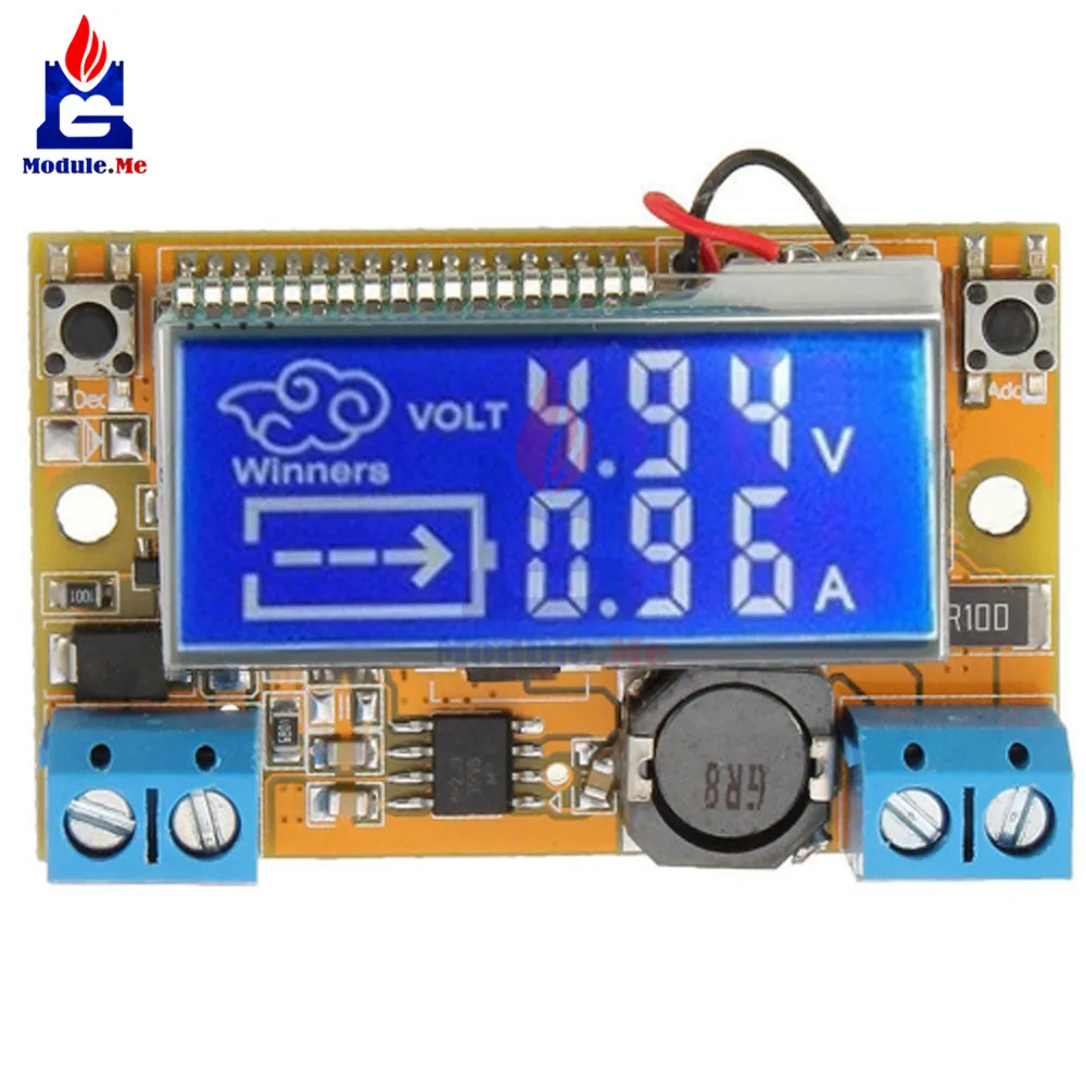 DC-DC 3а STN цифровой дисплей lcd понижающий модуль питания регулируемый 5-23 В до 0-16,5 в напряжение тока понижающая плата